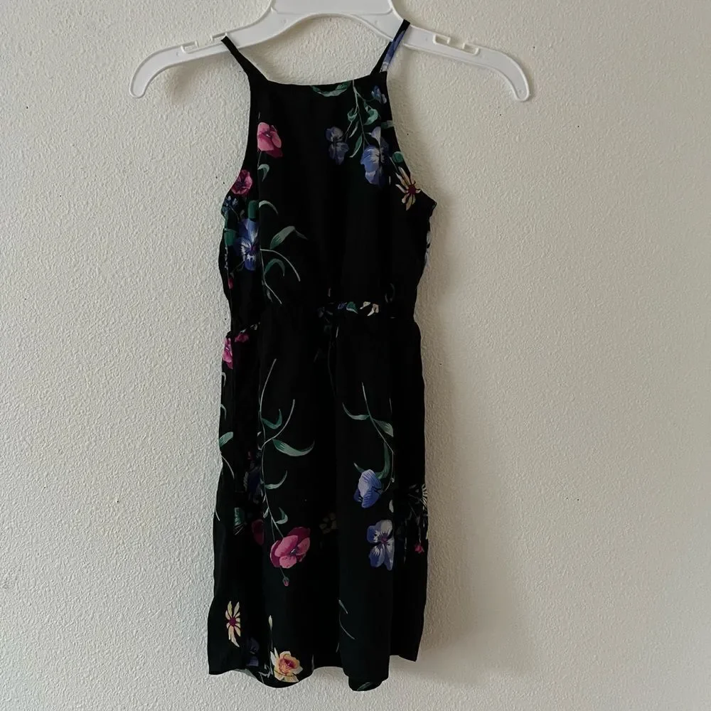 Old Navy Girls Black /Floral Dresssize 5